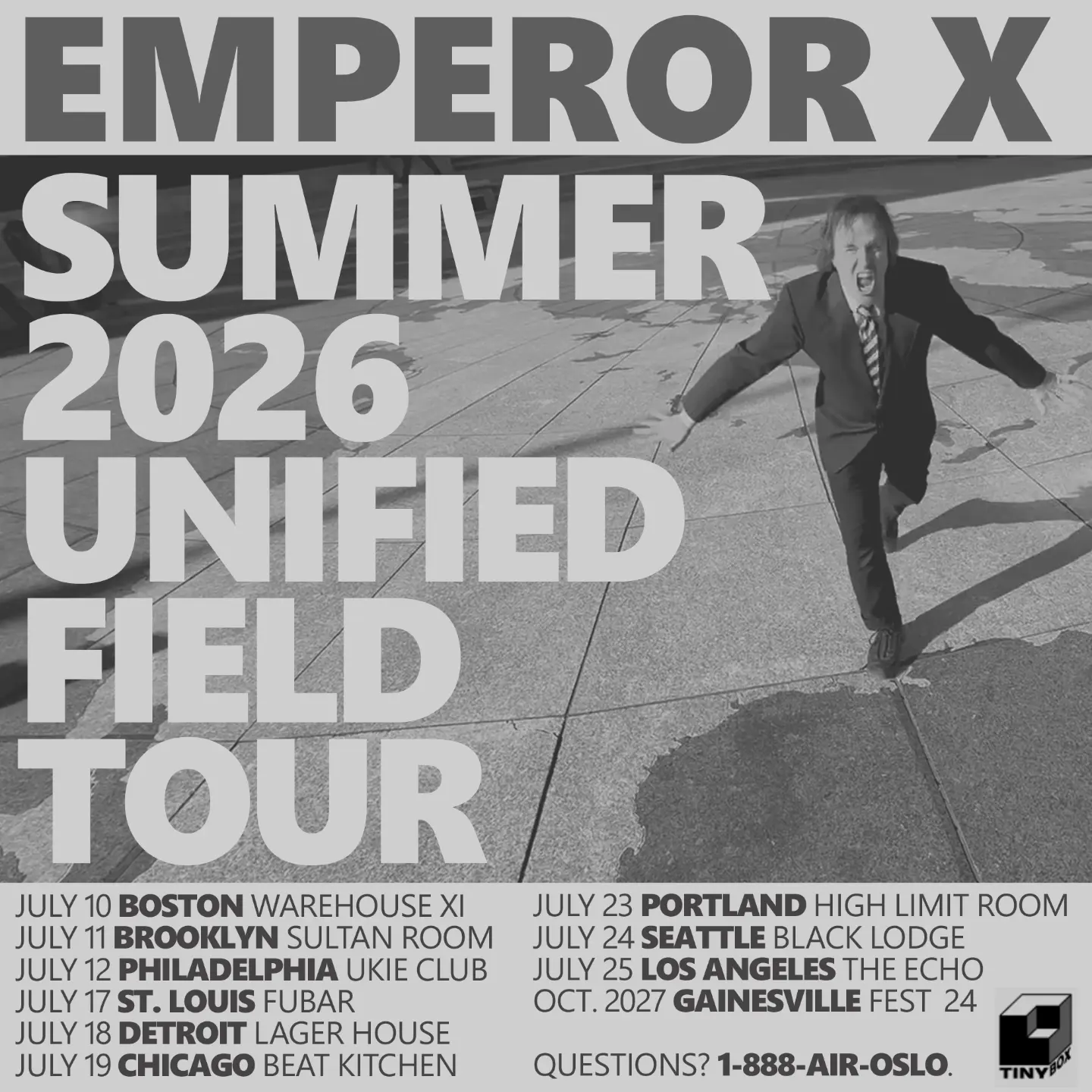 Emperor X Unified Field Tour Poster 2026